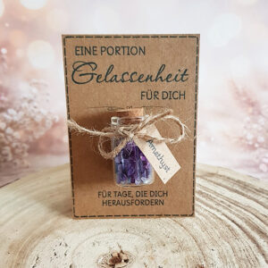 Portion Gelassenheit - Edelstein-Fläschchen mit Amethyst