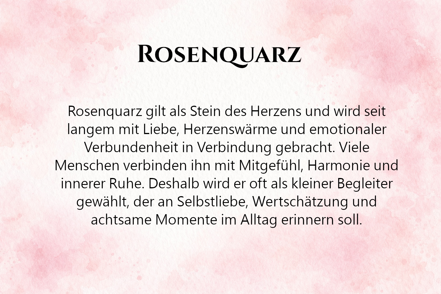 Eine Portion Liebe Geschenk mit Rosenquarz | Kleine Aufmerksamkeit – Bild 6