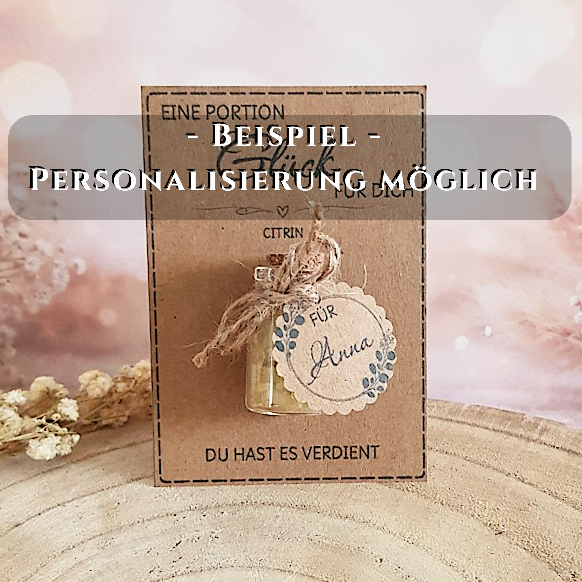Dankeschön Geschenk mit Rosenquarz | Geschenk zum Danke sagen – Bild 6