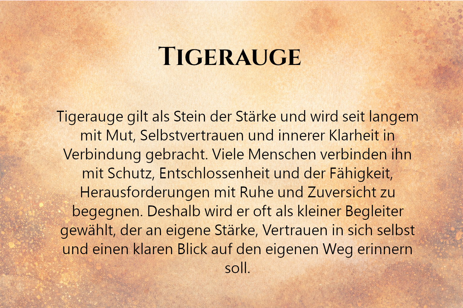 Eine Portion Mut Geschenk mit Tigerauge | Mutmacher Geschenk – Bild 5