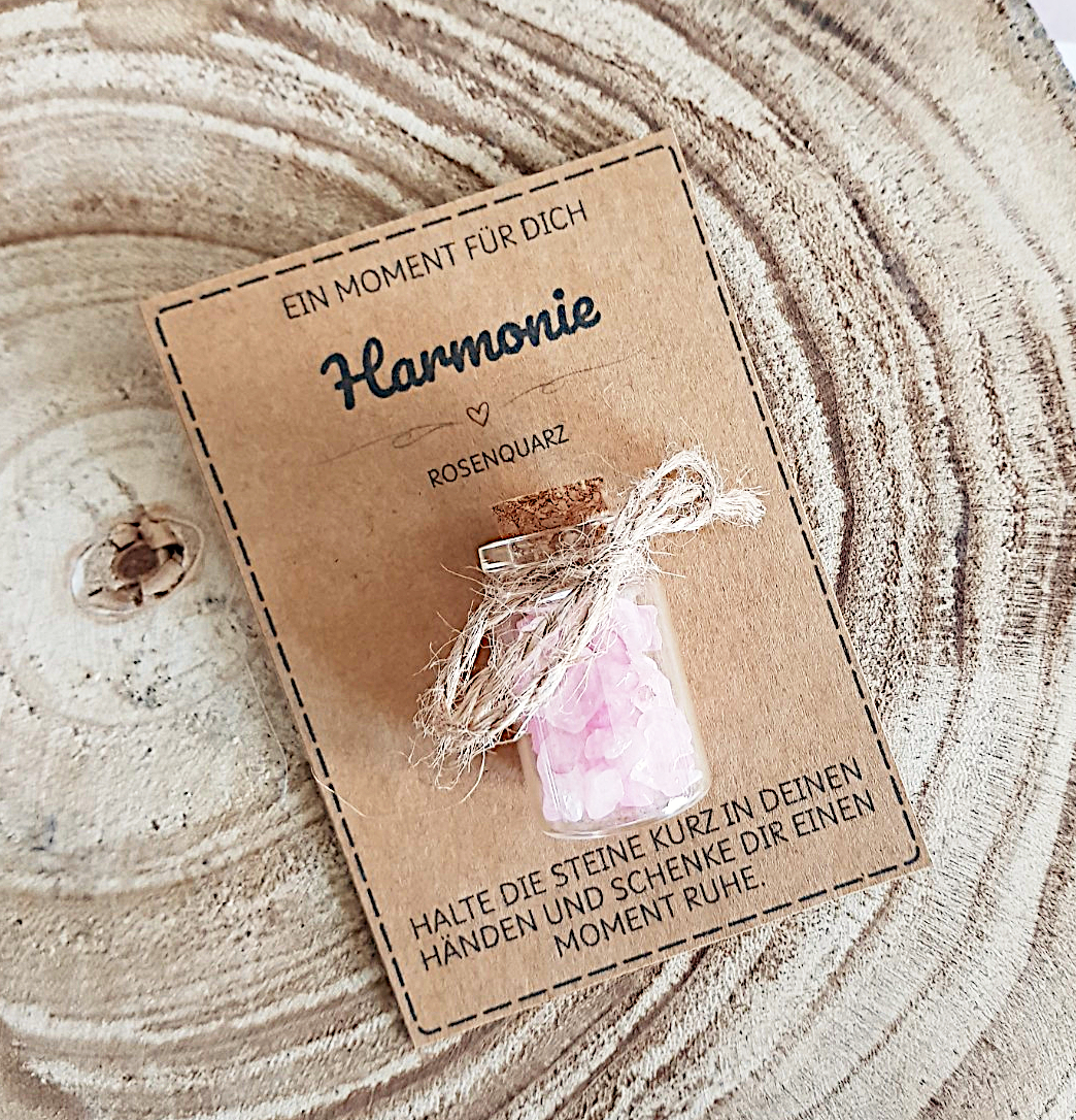Harmonie Geschenk mit Rosenquarz | Kleiner Moment für dich – Bild 2