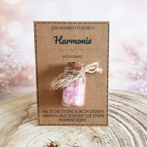 Harmonie Geschenk mit Rosenquarz