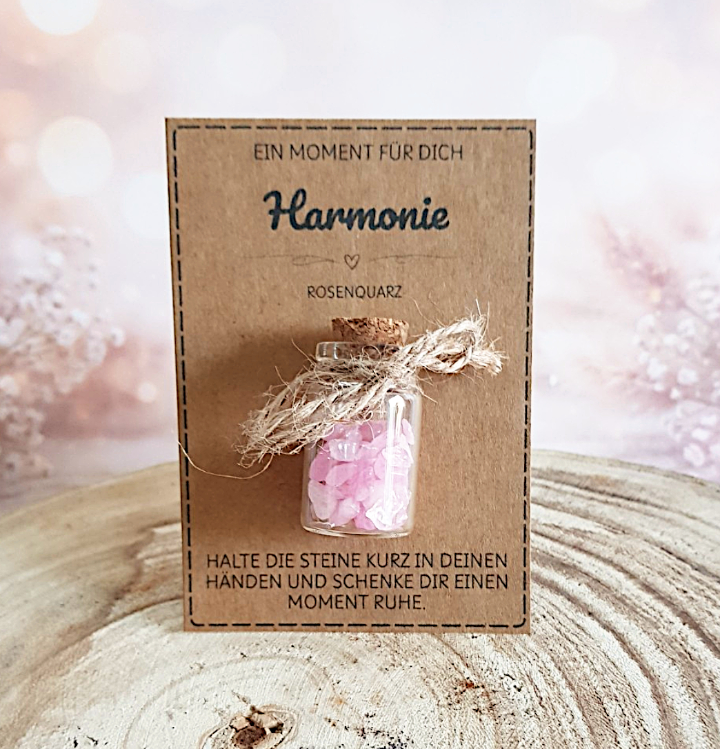 Harmonie Geschenk mit Rosenquarz