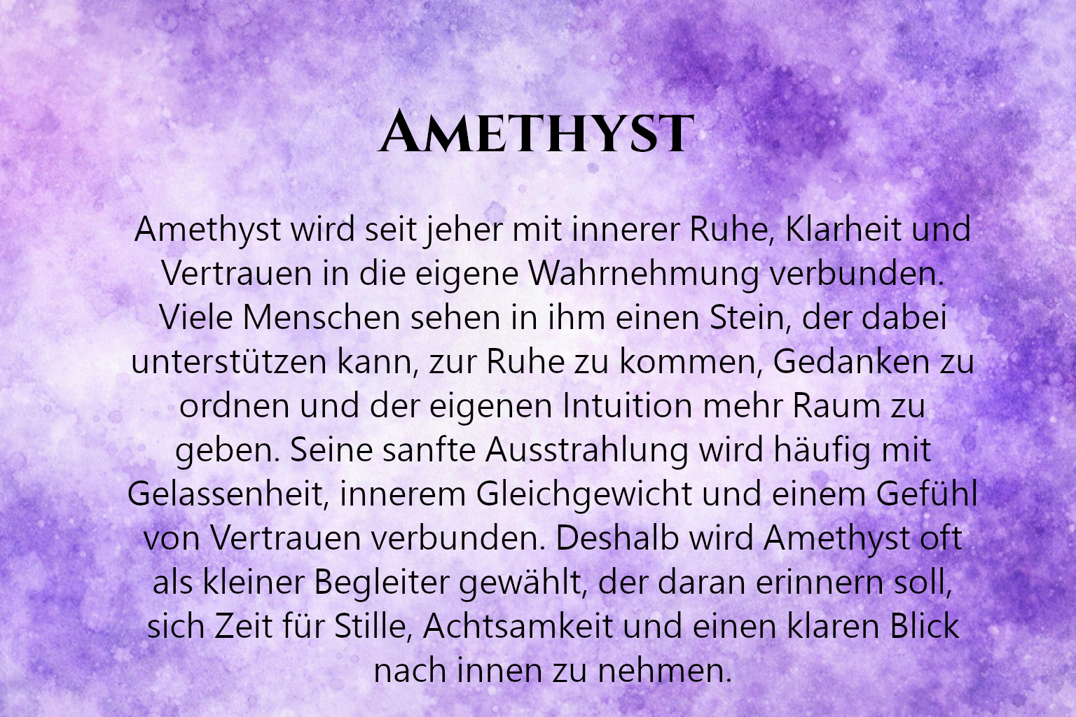 Eine Portion Vertrauen Geschenk mit Amethyst | Kleine Aufmerksamkeit – Bild 6
