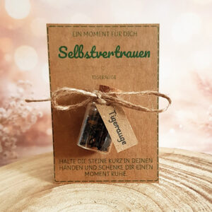 Selbstvertrauen Geschenk mit Tigerauge