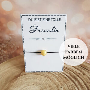 Freundschaftsarmband „Du bist eine tolle Freundin“ – kleines Geschenk für Kinder & beste Freundin