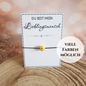 Lieblingsmensch - Armband mit Karte