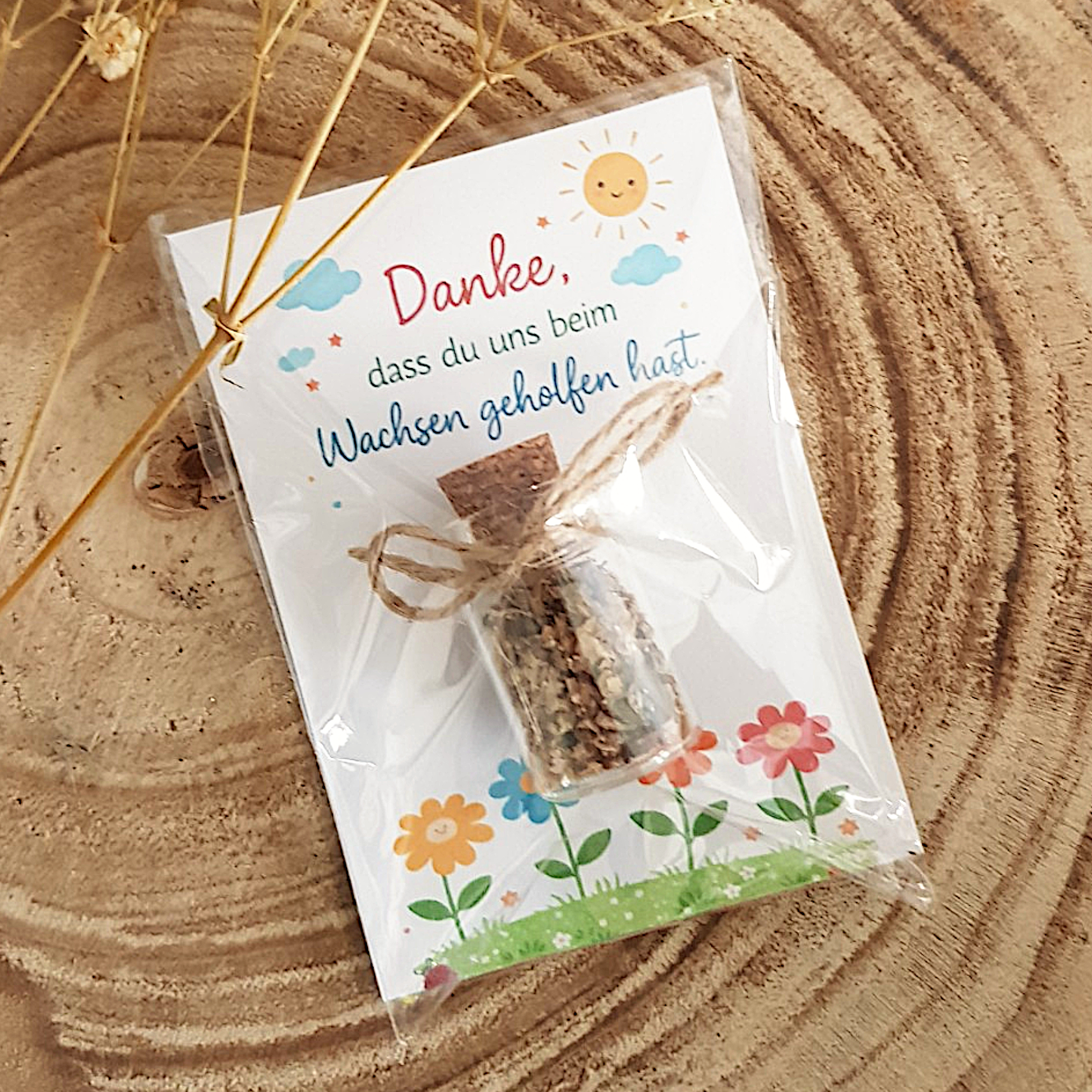 Geschenk Erzieherin Abschied – Danke Karte mit Blumensamen – Bild 6