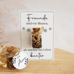 Freunde sind wie Blumen Geschenk