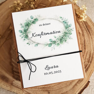 Geldgeschenk Konfirmation personalisiert