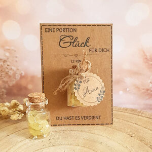 Glücksbringer Geschenk mit Citrin