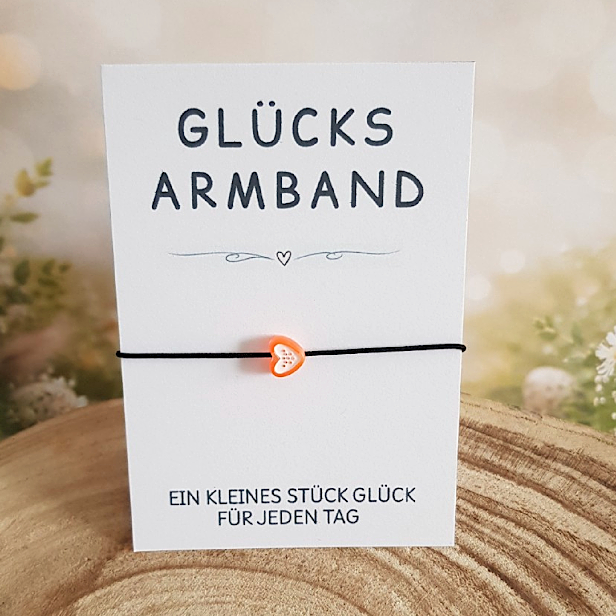 Glücksarmband mit Karte – kleines Geschenk für Kinder & Gäste – Bild 4