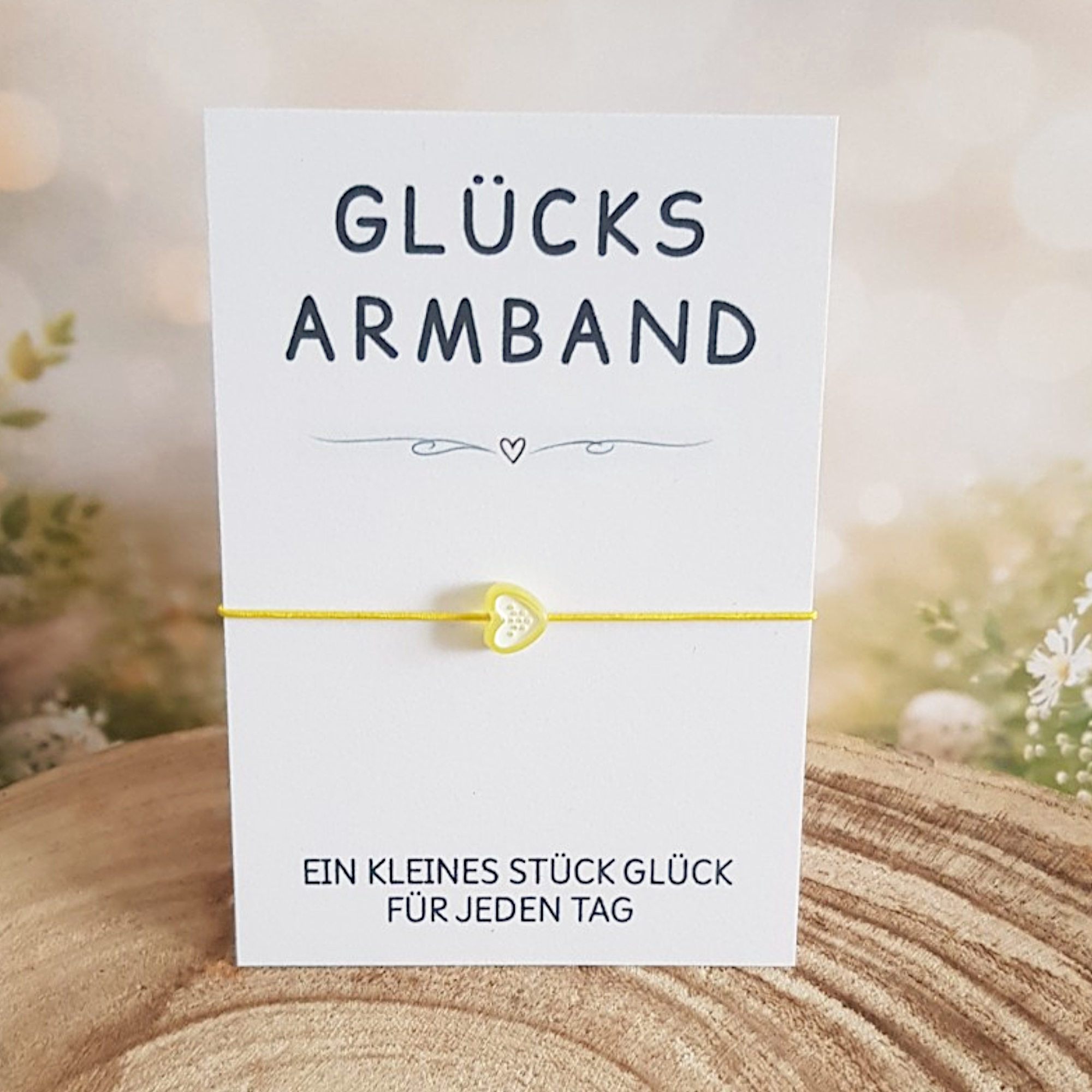Glücksarmband mit Karte – kleines Geschenk für Kinder & Gäste – Bild 5