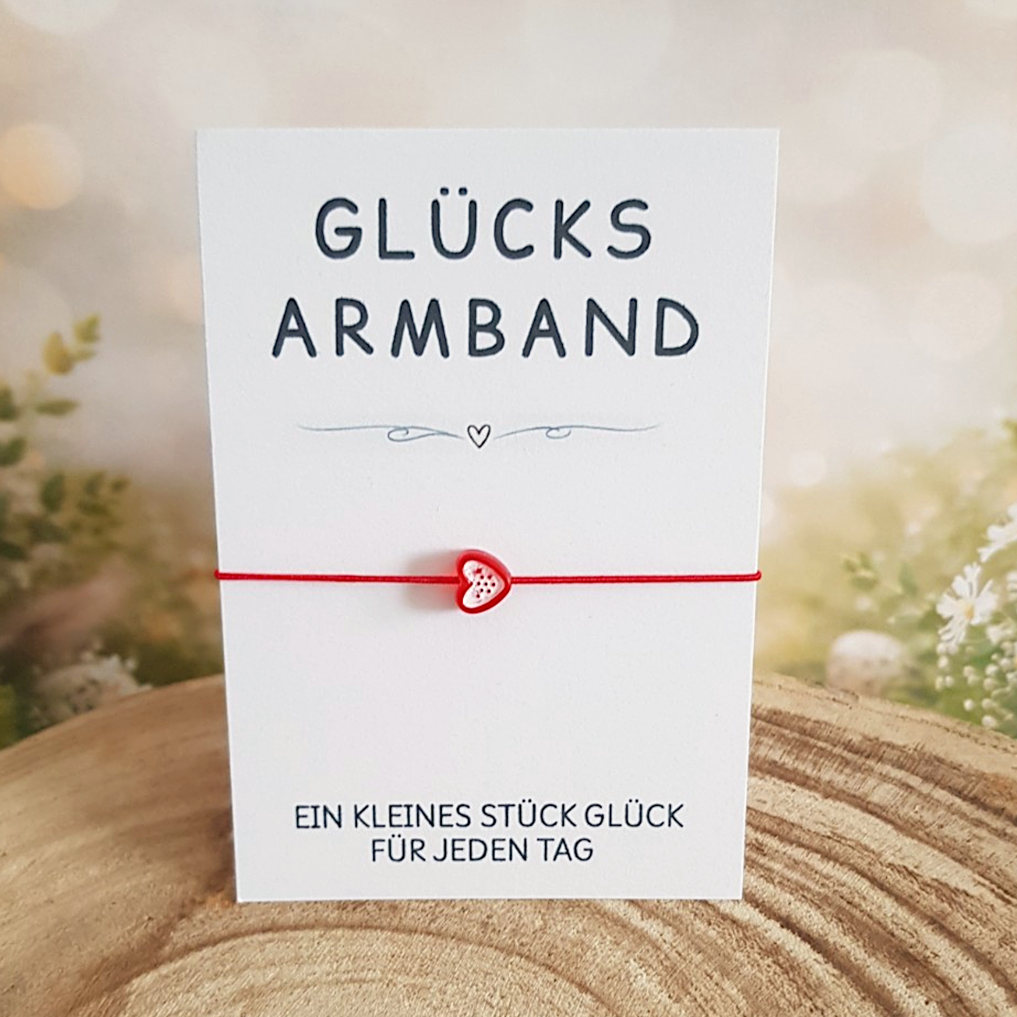 Glücksarmband mit Karte – kleines Geschenk für Kinder & Gäste – Bild 6