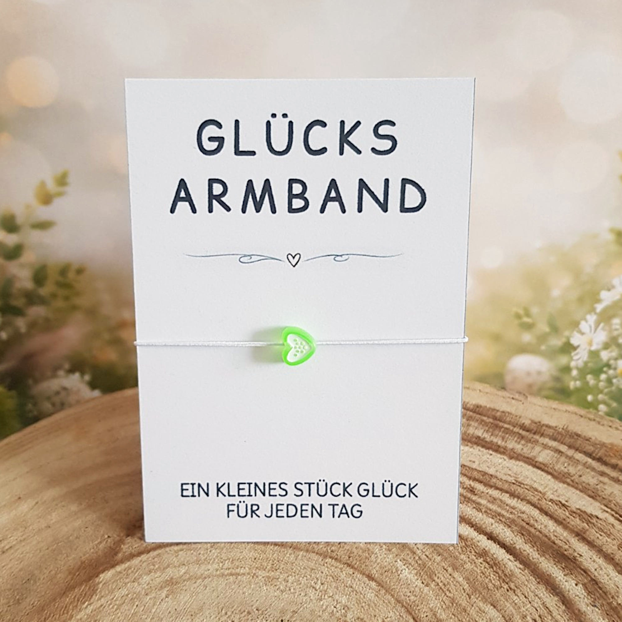 Glücksarmband mit Karte – kleines Geschenk für Kinder & Gäste – Bild 8