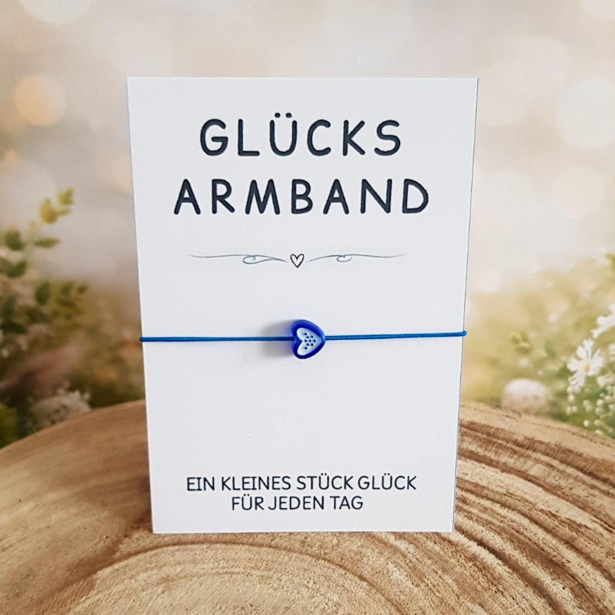 Glücksarmband mit Karte – kleines Geschenk für Kinder & Gäste – Bild 9