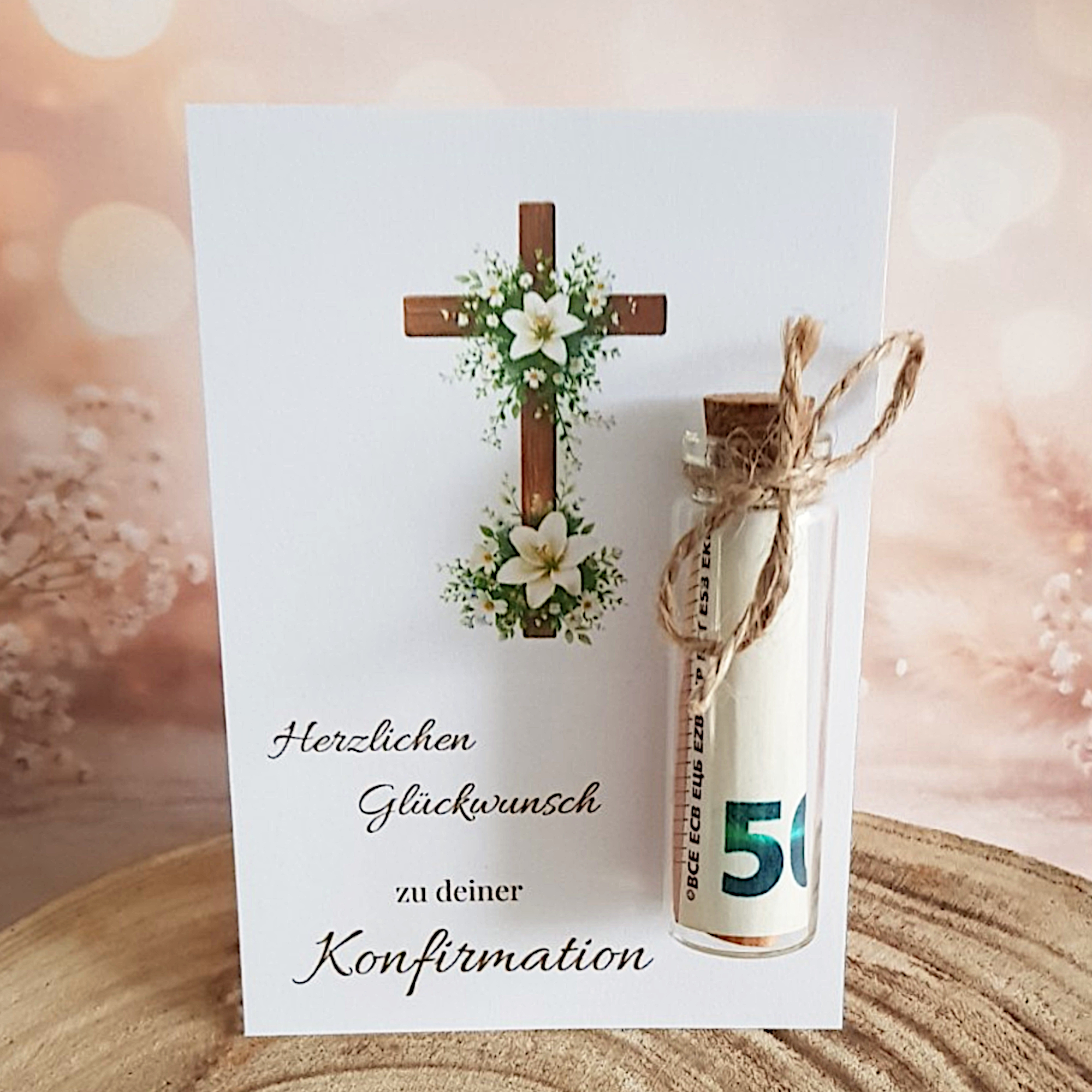 Geldgeschenk Karte Konfirmation