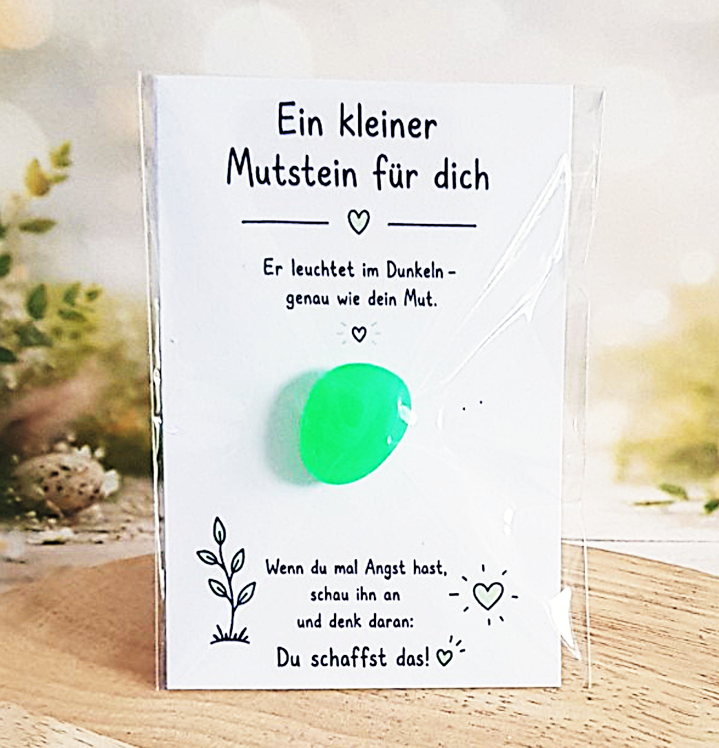 Geschenk zum Schulstart – Mutmacher Mutstein leuchtend – Bild 4