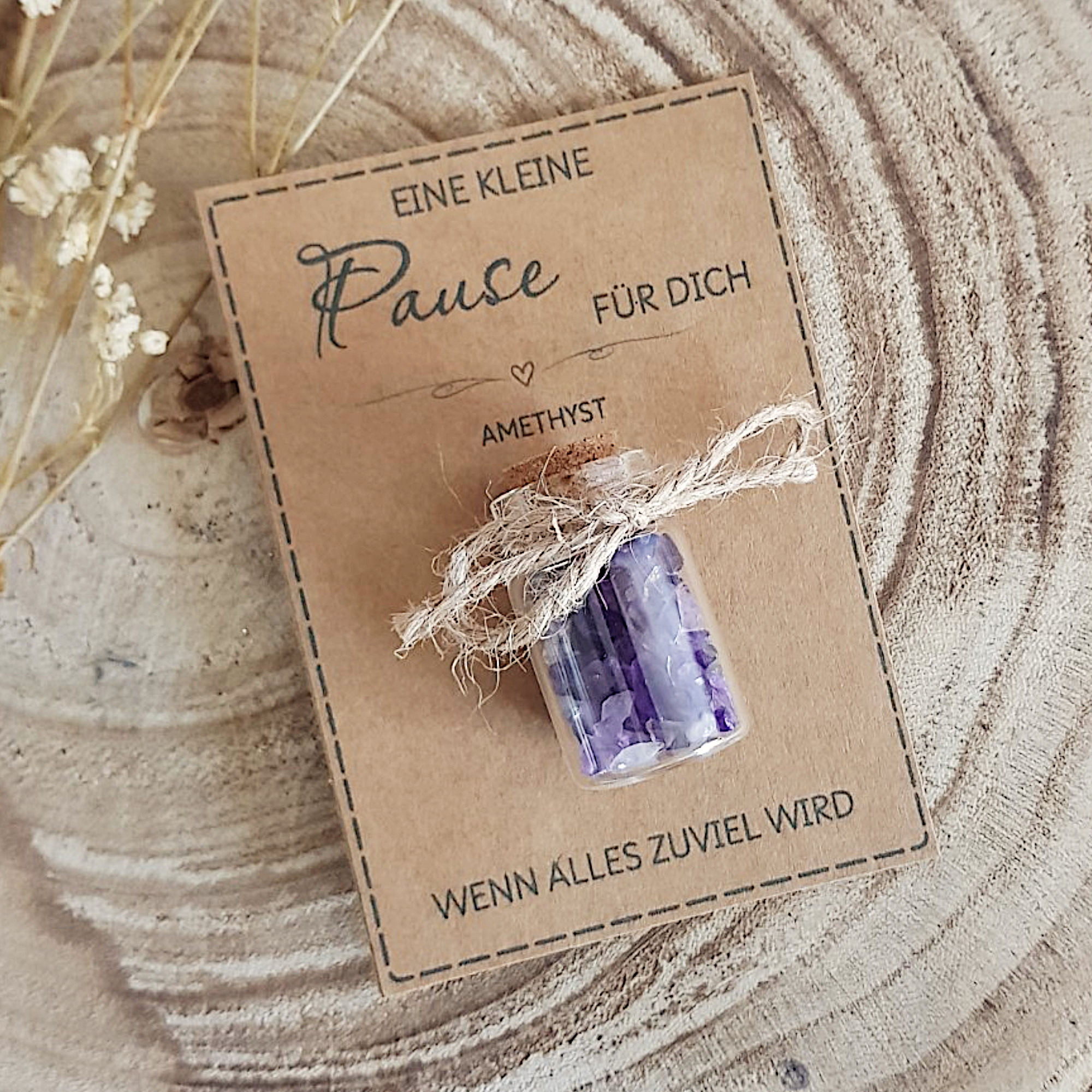Geschenk gegen Stress mit Amethyst | Kleine Pause für dich – Bild 5
