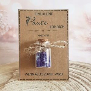 Geschenk gegen Stress mit Amethyst