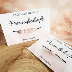 Rosenquarz Armband Freundschaft