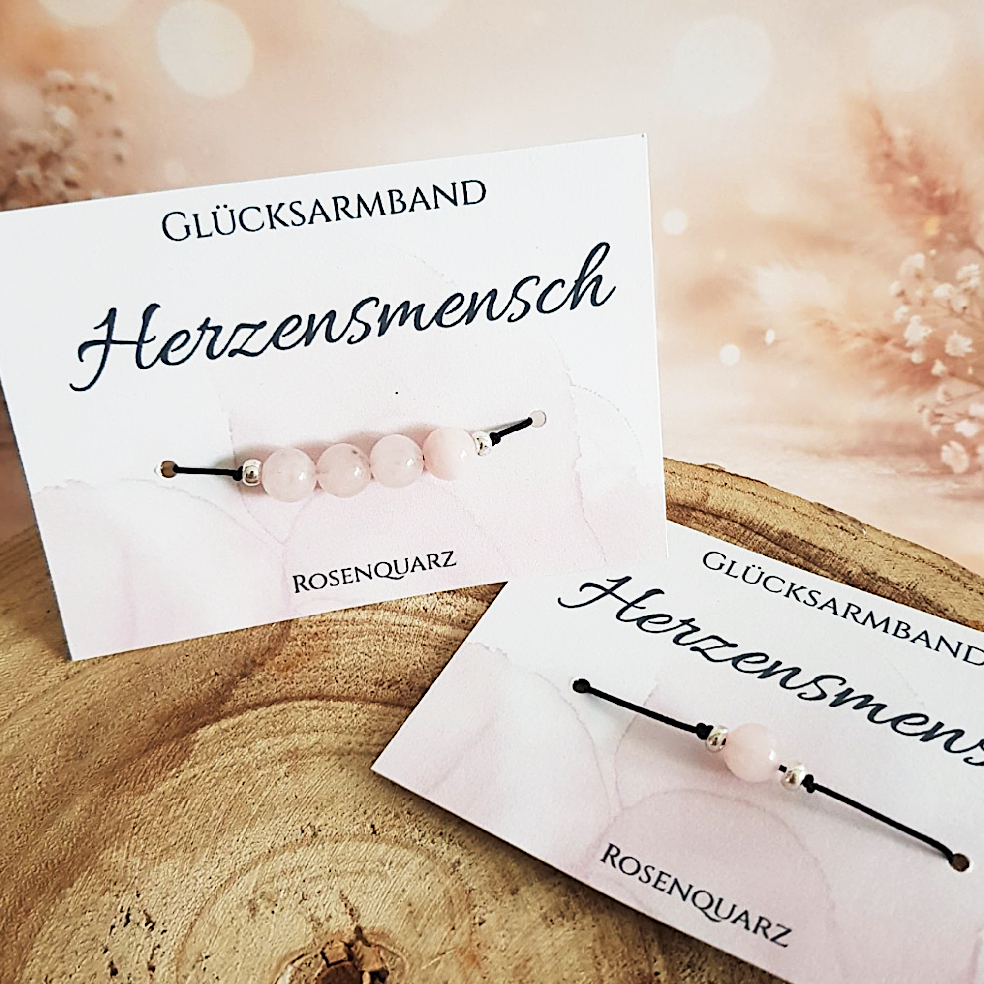 Rosenquarz Armband