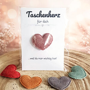 Taschenherz mit Karte