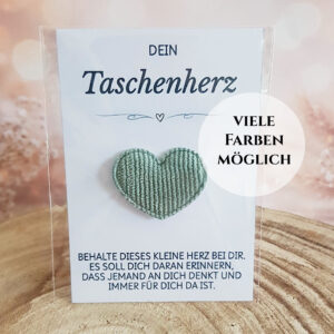 Taschenherz mit Karte
